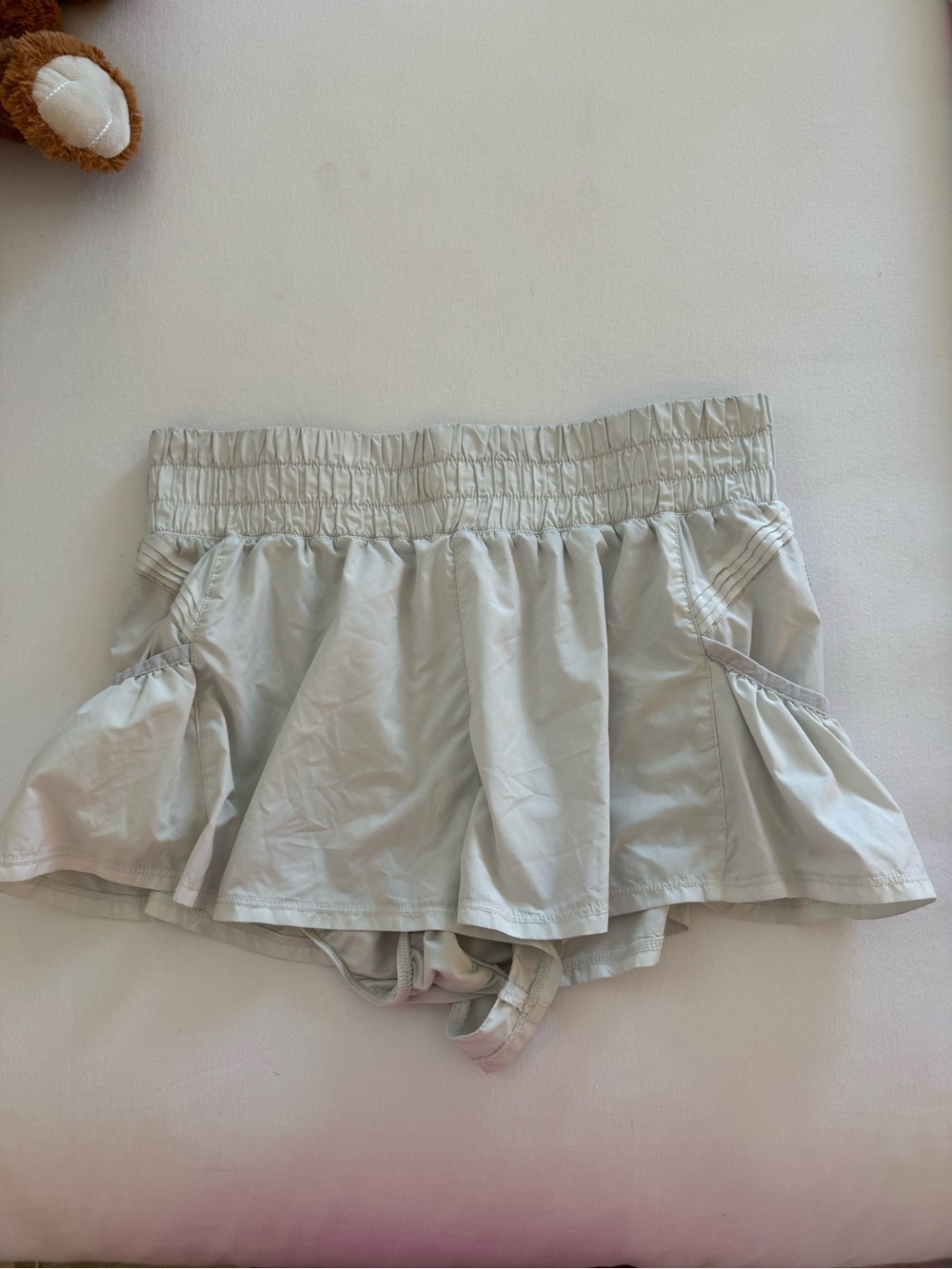 Get Your Flirt On Shorts by FP Movement in WHITE